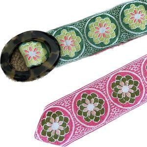 Hadley Pollet Reversible Belt Pink/Green